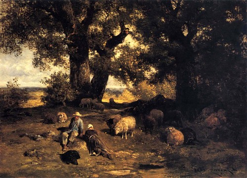 Work: Charles Emile Jacque A Summer Afternoon