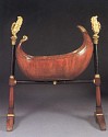 19th Century AUSTRIAN, Biedermeier Black Walnut, Ebonized and Parcel-Gilt Cradle
1800-1825, Mixed woods